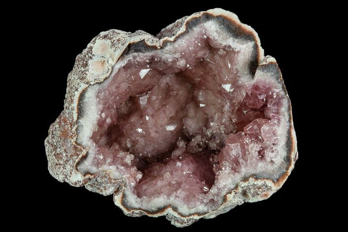 Pink Amethyst Geode Section - Argentina #124168